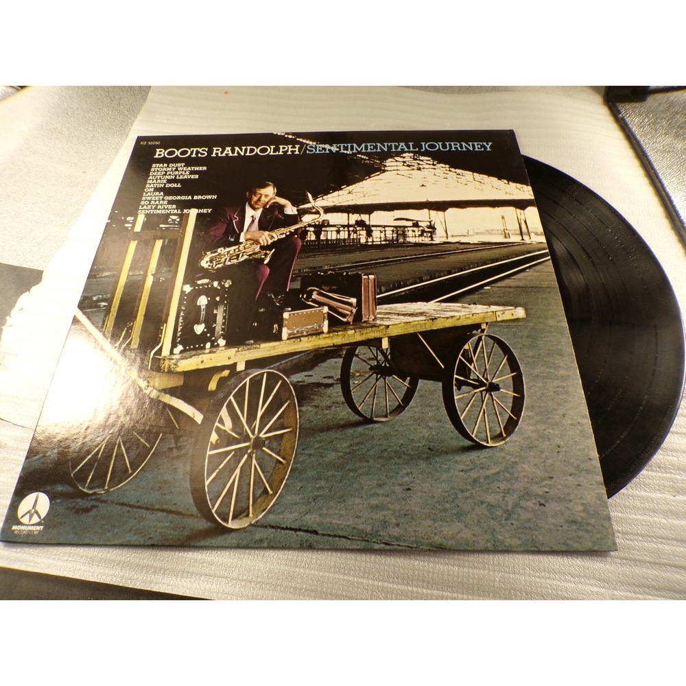 Boots Randolph Sentimental Journey Vinyl LP Monument Records KZ 32292 Jazz Pop